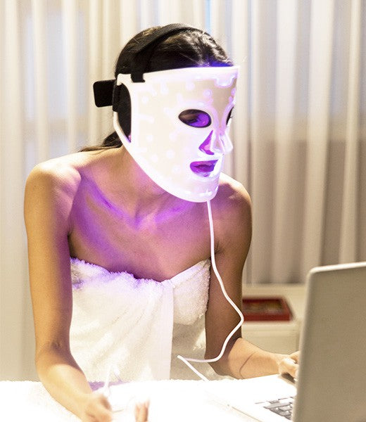 Aura Plus Anti-Aging LED Facial Therapy Mask – Skin Tightening & Acne Reducer