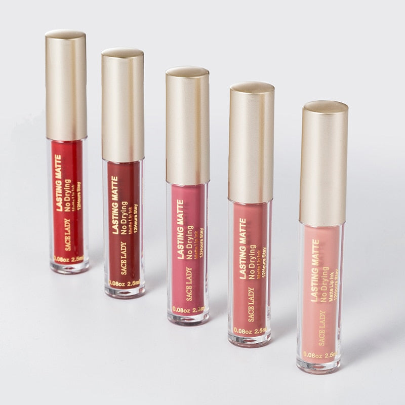 Long-Wear Matte Liquid Lipstick – Smudge-Proof, Hydrating Intense Lip Color
