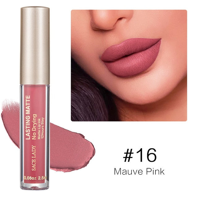 Long-Wear Matte Liquid Lipstick – Smudge-Proof, Hydrating Intense Lip Color