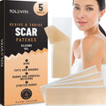 Silicone Scar Patches, Gel Sheets for Scar Removal & Stretch Marks, 5 Sheets