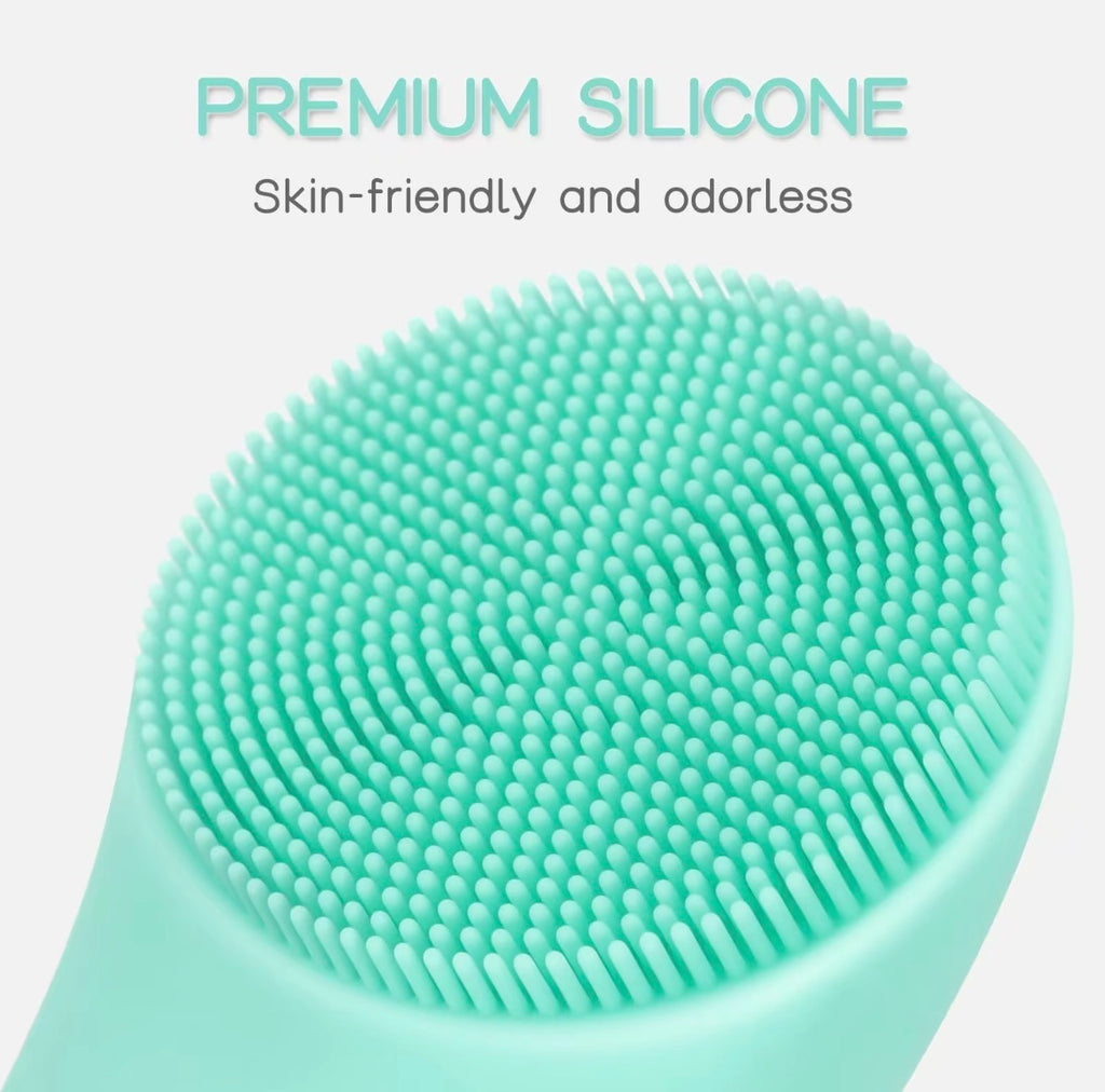 ThermoGlow Heated Facial Cleansing Brush – Sonic Silicone Massager