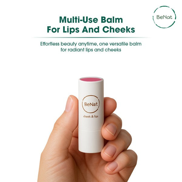 Lip & Cheek Bloom. 2 in 1 Natural Lipstick for Vib