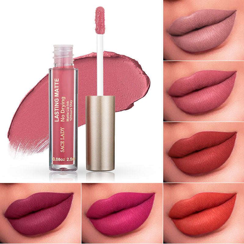 Long-Wear Matte Liquid Lipstick – Smudge-Proof, Hydrating Intense Lip Color