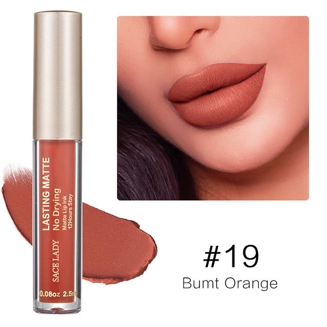 Long-Wear Matte Liquid Lipstick – Smudge-Proof, Hydrating Intense Lip Color
