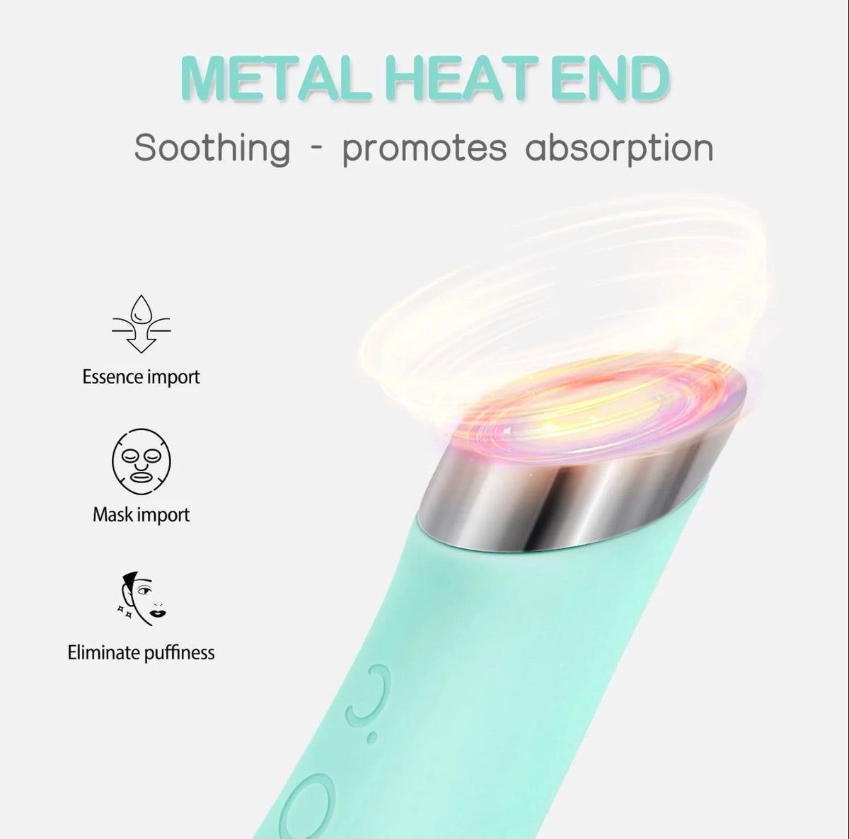 ThermoGlow Heated Facial Cleansing Brush – Sonic Silicone Massager