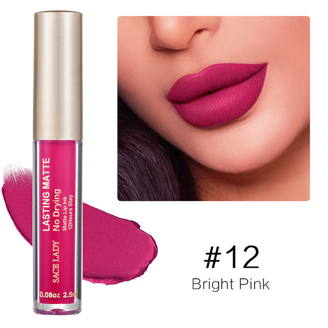 Long-Wear Matte Liquid Lipstick – Smudge-Proof, Hydrating Intense Lip Color