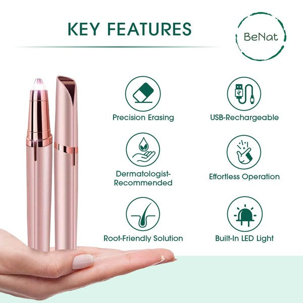 Rechargeable Facial + Eyebrow Hair Removers Set -2