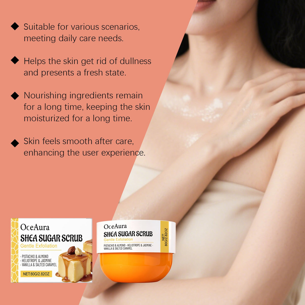 Sugar Body Scrub made with fruit extract