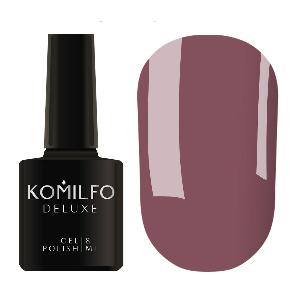 Komilfo Gel polish Deluxe Series D064 (gray-lilac, enamel), 8 ml